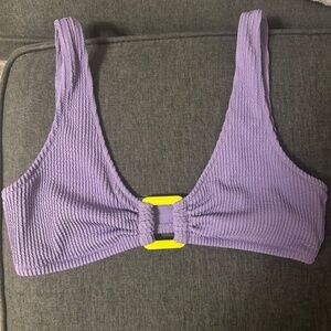 Purple Aerie Swim Scoop Bikini Top